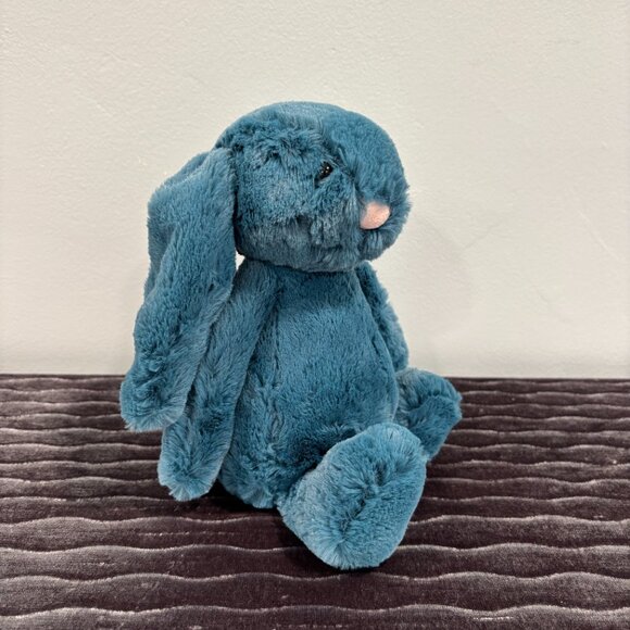 RARE Jellycat Medium Bashful Mineral Blue Bunny BNWT - Picture 3 of 6